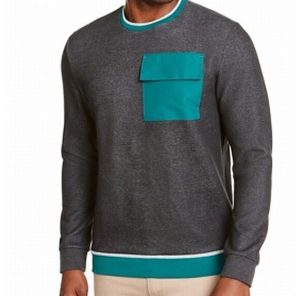 ALFANI Crewneck soft knit sweater with pocket XL
